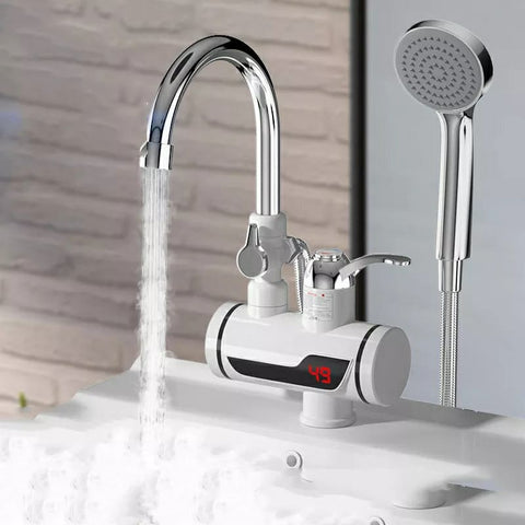 (With shower ) Electric Hot Water Heater Faucet Kitchen Instant Heating Tap Water