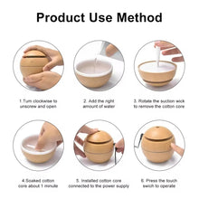 Portable Ultrasonic Air Humidifier & Purifier (Wooden)