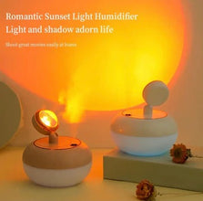 Sunset Night Light 2 In 1 Sunset Lamp And Air Humidifier Portable Color Changing Lamp For Bedroom