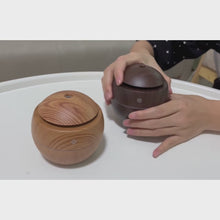 Portable Ultrasonic Air Humidifier & Purifier (Wooden)